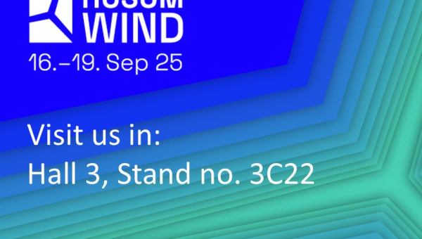 Meet us at HUSUM WIND 2025 at our stand no. 3C22